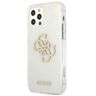 Guess GUHCP12MPCUGL4GTR iPhone 12/12 Pro6,1" transparent hard case Glitter 4G Big Logo na NearMe.pl