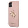Guess GUHCN61SA4GGPI iPhone 11 6,1" / Xrróżowy/pink hardcase Saffiano 4G Metal Logo na NearMe.pl
