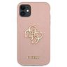 Guess GUHCN61SA4GGPI iPhone 11 6,1" / Xrróżowy/pink hardcase Saffiano 4G Metal Logo na NearMe.pl