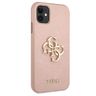 Guess GUHCN61SA4GGPI iPhone 11 6,1" / Xrróżowy/pink hardcase Saffiano 4G Metal Logo na NearMe.pl