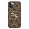 Guess GUHCP12M4GMGBR iPhone 12/12 Pro 6,1" brązowy/brown hardcase 4G Big Metal Logo na NearMe.pl