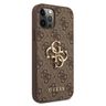 Guess GUHCP12M4GMGBR iPhone 12/12 Pro 6,1" brązowy/brown hardcase 4G Big Metal Logo na NearMe.pl