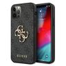 Guess GUHCP12M4GMGGR iPhone 12/12 Pro 6,1" szary/grey hardcase 4G Big Metal Logo na NearMe.pl