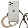 Guess GUHCP12MKC4GSGO iPhone 12/12 Pro6,1" Transparent hardcase 4G Gold Chain na NearMe.pl