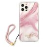 Guess GUHCP12MKSMAPI iPhone 12/12 Pro6,1" różowy/pink hardcase Marble Collection na NearMe.pl