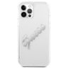 Guess GUHCP12LKTRSVSI iPhone 12 Pro Max 6,7" Transparent hardcase Vintage Script Silver na NearMe.pl