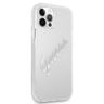 Guess GUHCP12LKTRSVSI iPhone 12 Pro Max 6,7" Transparent hardcase Vintage Script Silver na NearMe.pl
