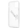 Guess GUHCP12LKTRSVSI iPhone 12 Pro Max 6,7" Transparent hardcase Vintage Script Silver na NearMe.pl