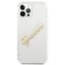 Guess GUHCP12LKTRSVGO iPhone 12 Pro Max 6,7" Transparent hardcase Vintage Script Gold na NearMe.pl