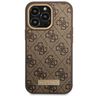 Guess GUHMP14LU4GPRW iPhone 14 Pro 6,1" brązowy/brown hard case 4G Logo Plate MagSafe na NearMe.pl