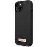 Guess GUHMP14SSBPLK iPhone 14 / 15 / 136.1" czarny/black hard case Silicone Logo Plate MagSafe na NearMe.pl