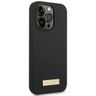 Guess GUHMP14LSBPLK iPhone 14 Pro6,1" czarny/black hard case Silicone Logo Plate MagSafe na NearMe.pl