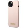Guess GUHMP14SSBPLP iPhone 14 / 15 / 136.1" różowy/pink hard case Silicone Logo Plate MagSafe na NearMe.pl