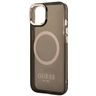 Guess GUHMP14SHTCMK iPhone 14 / 15 / 13 6.1" czarny/black hard case Gold Outline Translucent MagSafe na NearMe.pl