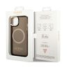 Guess GUHMP14SHTCMK iPhone 14 / 15 / 13 6.1" czarny/black hard case Gold Outline Translucent MagSafe na NearMe.pl