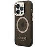 Guess GUHMP14LHTCMK iPhone 14 Pro 6,1" czarny/black hard case Gold Outline Translucent MagSafe na NearMe.pl