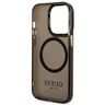 Guess GUHMP14LHTCMK iPhone 14 Pro 6,1" czarny/black hard case Gold Outline Translucent MagSafe na NearMe.pl