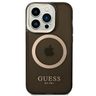 Guess GUHMP14XHTCMK iPhone 14 Pro Max6,7" czarny/black hard case Gold Outline Translucent MagSafe na NearMe.pl