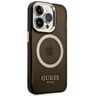 Guess GUHMP14XHTCMK iPhone 14 Pro Max6,7" czarny/black hard case Gold Outline Translucent MagSafe na NearMe.pl