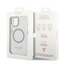 Guess GUHMP14SHTRMS iPhone 14 / 15 / 13 6.1" srebrny/silver hard case Metal Outline Magsafe na NearMe.pl