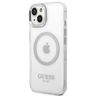 Guess GUHMP14MHTRMS iPhone 14 Plus / 15 Plus 6.7" srebrny/silver hard case Metal Outline Magsafe na NearMe.pl