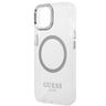 Guess GUHMP14MHTRMS iPhone 14 Plus / 15 Plus 6.7" srebrny/silver hard case Metal Outline Magsafe na NearMe.pl