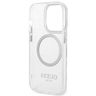 Guess GUHMP14XHTRMS iPhone 14 Pro Max 6,7" srebrny/silver hard case Metal Outline Magsafe na NearMe.pl