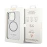 Guess GUHMP14XHTRMS iPhone 14 Pro Max 6,7" srebrny/silver hard case Metal Outline Magsafe na NearMe.pl