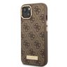 Guess GUHMP13MU4GPRW iPhone 13 / 14 / 156.1" brązowy/brown hard case 4G Logo Plate MagSafe na NearMe.pl