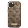 Guess GUHMP13MU4GPRW iPhone 13 / 14 / 156.1" brązowy/brown hard case 4G Logo Plate MagSafe na NearMe.pl