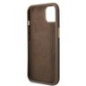 Guess GUHMP13MU4GPRW iPhone 13 / 14 / 156.1" brązowy/brown hard case 4G Logo Plate MagSafe na NearMe.pl