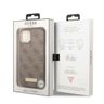 Guess GUHMP13MU4GPRW iPhone 13 / 14 / 156.1" brązowy/brown hard case 4G Logo Plate MagSafe na NearMe.pl