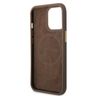 Guess GUHMP13LU4GPRW iPhone 13 Pro /13 6,1" brązowy/brown hard case 4G Logo Plate MagSafe na NearMe.pl