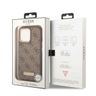 Guess GUHMP13XU4GPRW iPhone 13 Pro Max6,7" brązowy/brown hard case 4G Logo Plate MagSafe na NearMe.pl