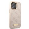 Guess GUHMP13LU4GPRP iPhone 13 Pro / 13 6,1" różowy/pink hard case 4G Logo Plate MagSafe na NearMe.pl