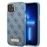 Guess GUHMP13MU4GPRB iPhone 13 / 14 / 156.1" niebieski/blue hard case 4G Logo Plate MagSafe na NearMe.pl