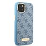 Guess GUHMP13MU4GPRB iPhone 13 / 14 / 156.1" niebieski/blue hard case 4G Logo Plate MagSafe na NearMe.pl