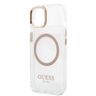 Guess GUHMP13MHTRMD iPhone 13 / 14 / 15 6.1" złoty/gold hard case Metal Outline Magsafe na NearMe.pl