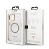 Guess GUHMP13MHTRMD iPhone 13 / 14 / 15 6.1" złoty/gold hard case Metal Outline Magsafe na NearMe.pl