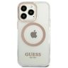 Guess GUHMP13LHTRMD iPhone 13 Pro / 13 6,1" złoty/gold hard case Metal Outline Magsafe na NearMe.pl