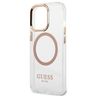 Guess GUHMP13XHTRMD iPhone 13 Pro Max6,7" złoty/gold hard case Metal Outline Magsafe na NearMe.pl