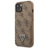 Guess GUHCP13MP4TPW iPhone 13 / 14 / 15 6.1" brązowy/brown hardcase 4G Triangle Logo Cardslot na NearMe.pl
