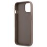 Guess GUHCP13MP4TPW iPhone 13 / 14 / 15 6.1" brązowy/brown hardcase 4G Triangle Logo Cardslot na NearMe.pl