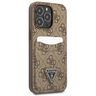 Guess GUHCP13LP4TPW iPhone 13 Pro / 13 6,1" brązowy/brown hardcase 4G Triangle Logo Cardslot na NearMe.pl