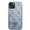 Guess GUHCP13MP4TPB iPhone 13 / 14 / 15 6.1" niebieski/blue hardcase 4G Triangle Logo Cardslot na NearMe.pl