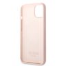 Guess GUHMP13SSBPLP iPhone 13 mini 5,4" różowy/pink hard case Silicone Logo Plate MagSafe na NearMe.pl