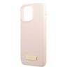 Guess GUHMP13LSPLP iPhone 13 Pro / 13 6,1" różowy/pink hard case Silicone Logo Plate MagSafe na NearMe.pl