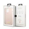 Guess GUHMP13LSPLP iPhone 13 Pro / 13 6,1" różowy/pink hard case Silicone Logo Plate MagSafe na NearMe.pl