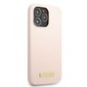 Guess GUHMP13XSPLP iPhone 13 Pro Max 6,7" różowy/pink hard case Silicone Logo Plate MagSafe na NearMe.pl