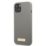 Guess GUHMP13SSPLG iPhone 13 mini 5,4" szary/grey hard case Silicone Logo Plate MagSafe na NearMe.pl